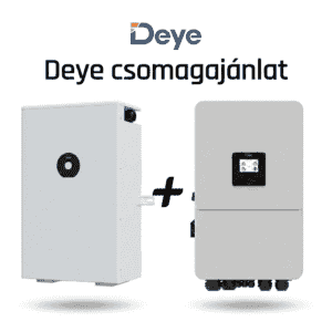 Deye 10 kW Hibrid Inverter + Deye SE-F12 Max 11,8 kWh Fűtött Kültéri Energiatároló Csomag