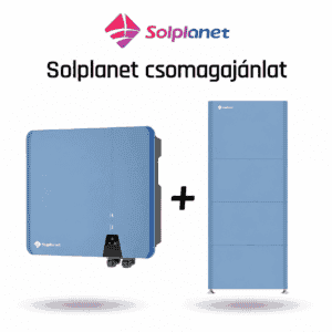 Solplanet 10kW hybrid Inverter + Solplanet Ai-HB-E 100A 10,24 kWh Energiatároló Csomag